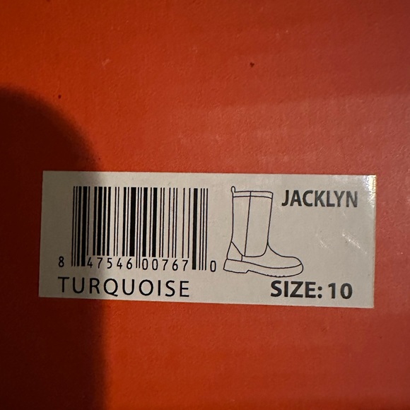 Modern Rush Womens Jacklyn Rain Boots in Teal New In Box - Picture 3 of 12